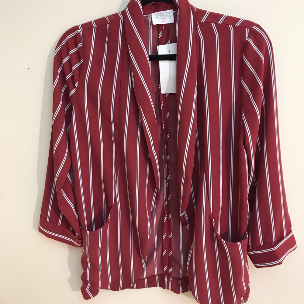 Striped Blazer by Sienna Sky. NWT.
